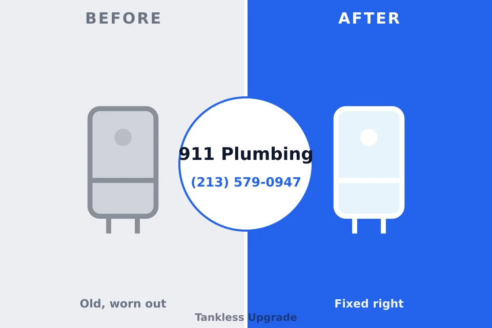 Before and after: plumbing company Cathcart, WA